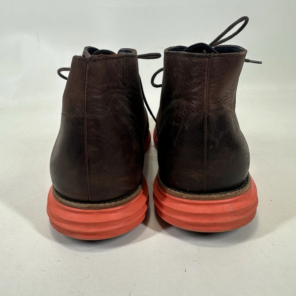 Cole Haan Lunargrand Men's Chukka Boots Size 13 Nubuck Leather Brown‎ C11719